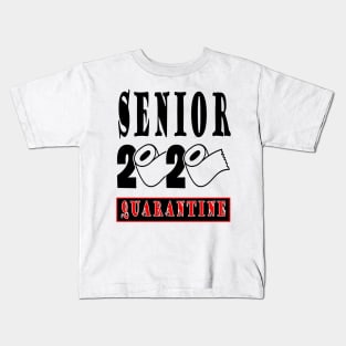 Senior 2020 Quarantine, Graduation Funny  Shirt, Gift Toilet  Paper Kids T-Shirt